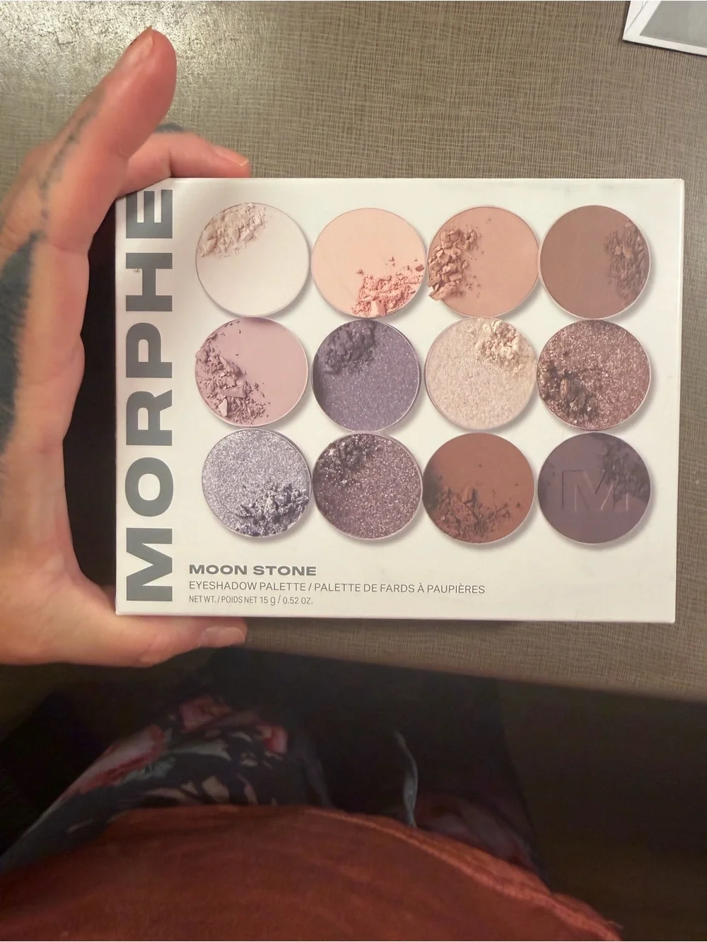 Morphe Moonstone Eyeshadow Palette — Creams, Pinks & Lavender Tones